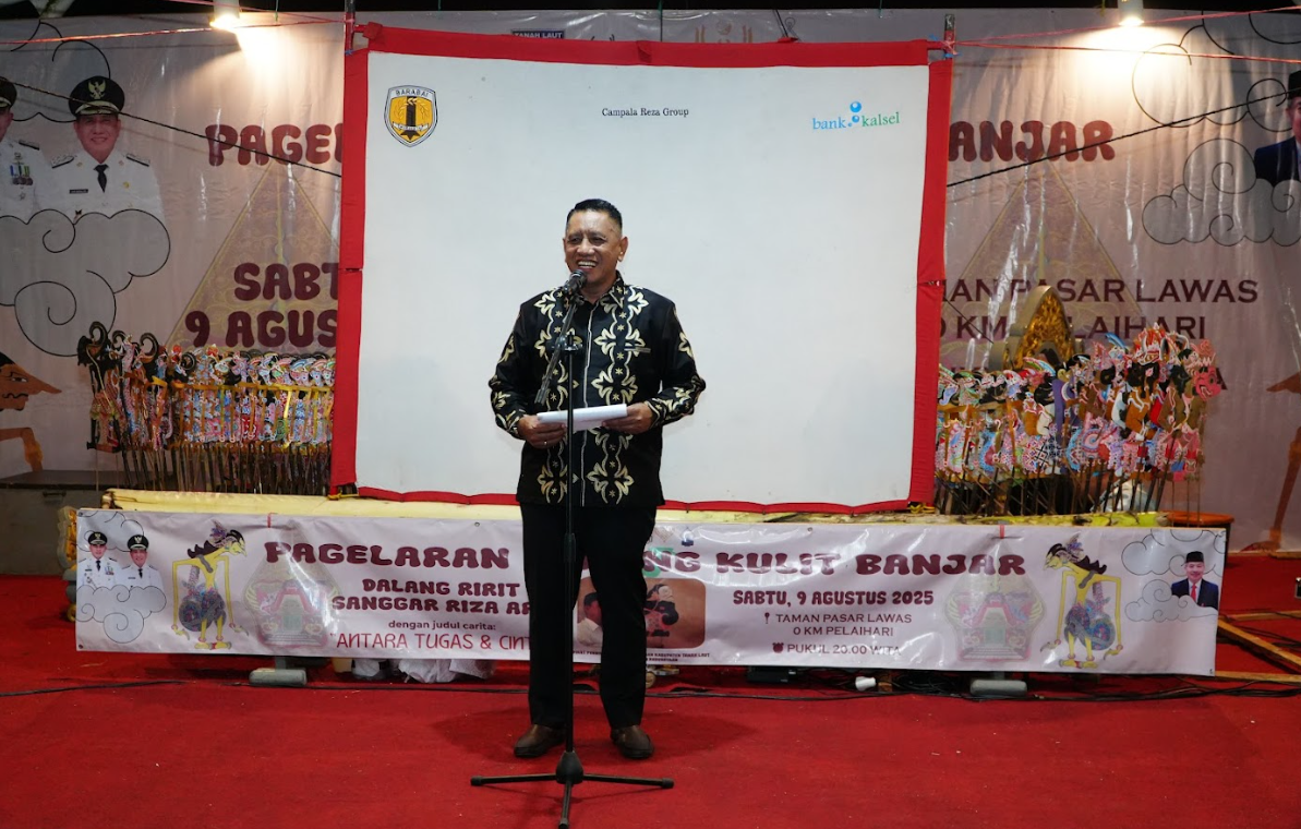 Wayang Kulit Banjar Meriahkan HUT RI ke-80 di Tanah Laut