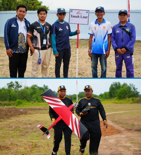 Delapan Daerah Ikuti Kejuaraan Aeromodelling Porprov Kalsel di Tanah Laut