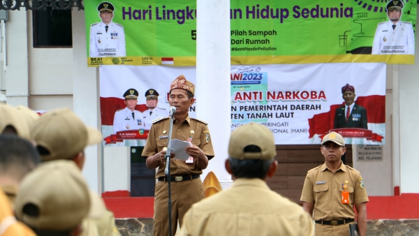 Peringati HLHS, Bupati Tala Bacakan Sambutan Menteri LHK RI