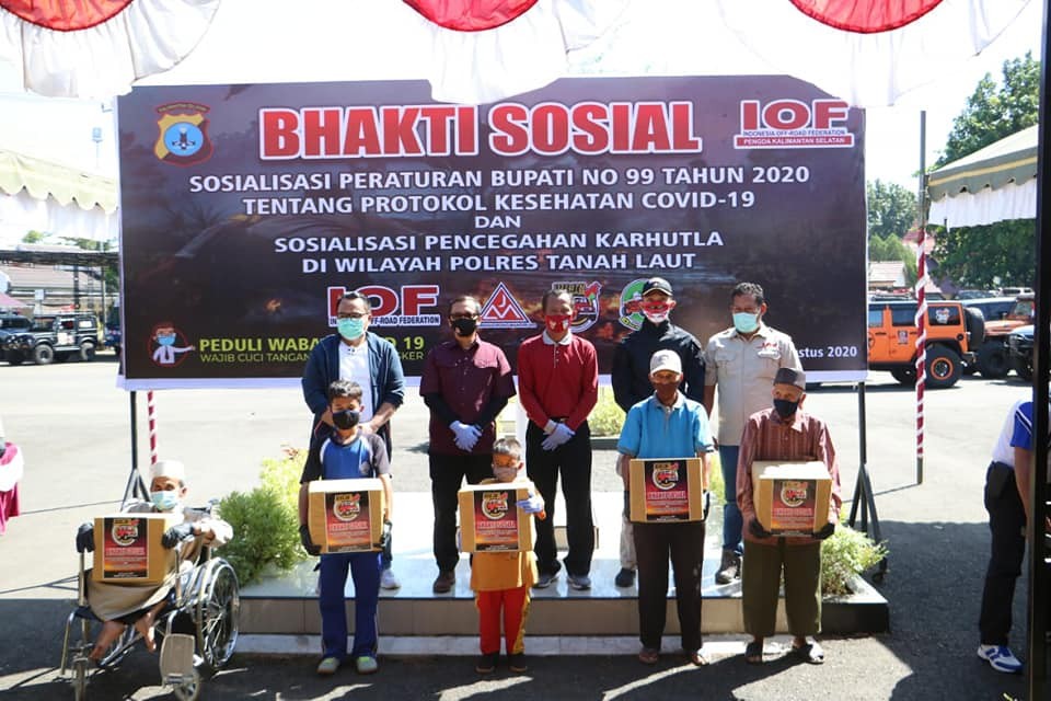 IOF KALSEL DUKUNG PEMKAB TALA SOSIALISASIKAN PERBUP NO. 99 TAHUN 2020 DAN WASPADA KARHUTLA
