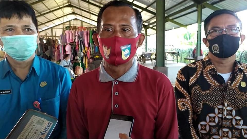BUPATI H. SUKAMTA TURUN LANGSUNG DALAM PENTERAAN ULANG DIPASAR TANJUNG BAJUIN