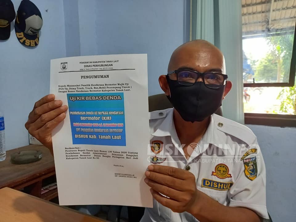 DISHUB TALA BEBASKAN DENDA KIR HINGGA AKHIR DESEMBER